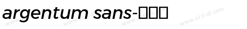 argentum sans字体转换